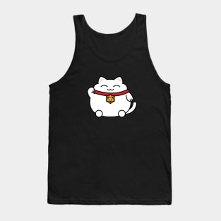 Cat with Polyhedral 20 Sided Dice Nerdy Cats Lover Tank Top